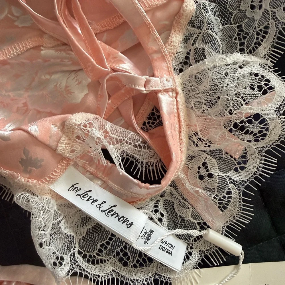 For Love And Lemons Satin Lace PANTY ONLY